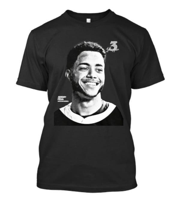 Jeremy Pena Houston Baseball No 3 Halftone T-Shirt