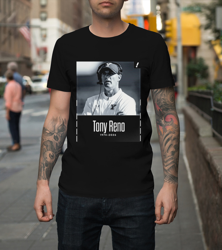 Tony Reno 1974 2026 Yale Coach Memorial T-Shirt