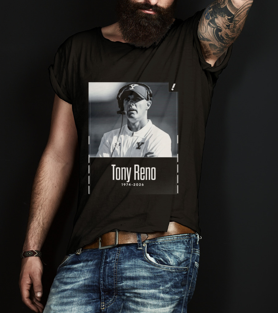Tony Reno 1974 2026 Yale Coach Memorial T-Shirt