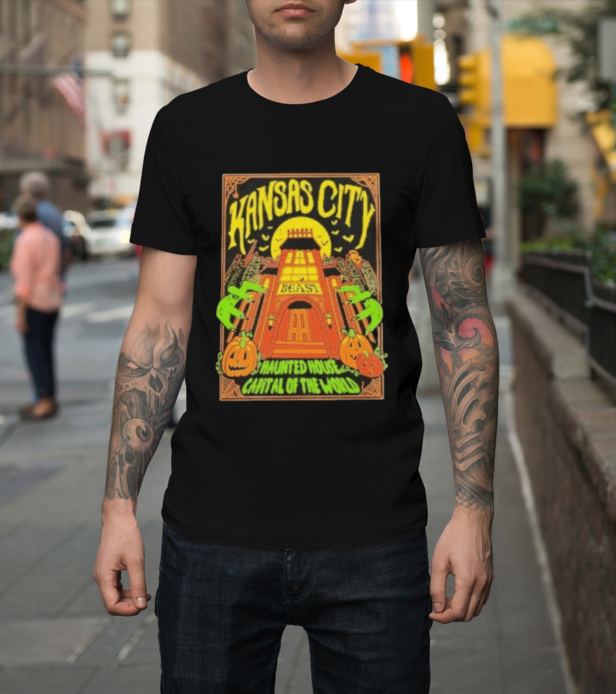 Kansas City Beast Haunted House Capital Of The World Halloween T-Shirt