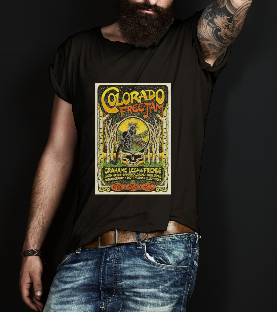 Colorado Free Jam Grahame Lesh & Friends October 3 2026 Levitt Pavilion Denver CO T-Shirt