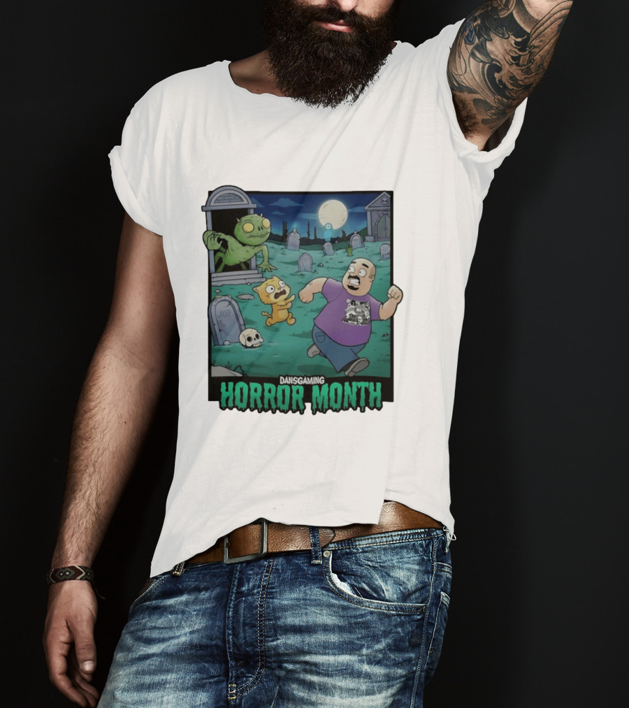 DansGaming Horror Month Twitch Streamer Graveyard Adventure T-Shirt