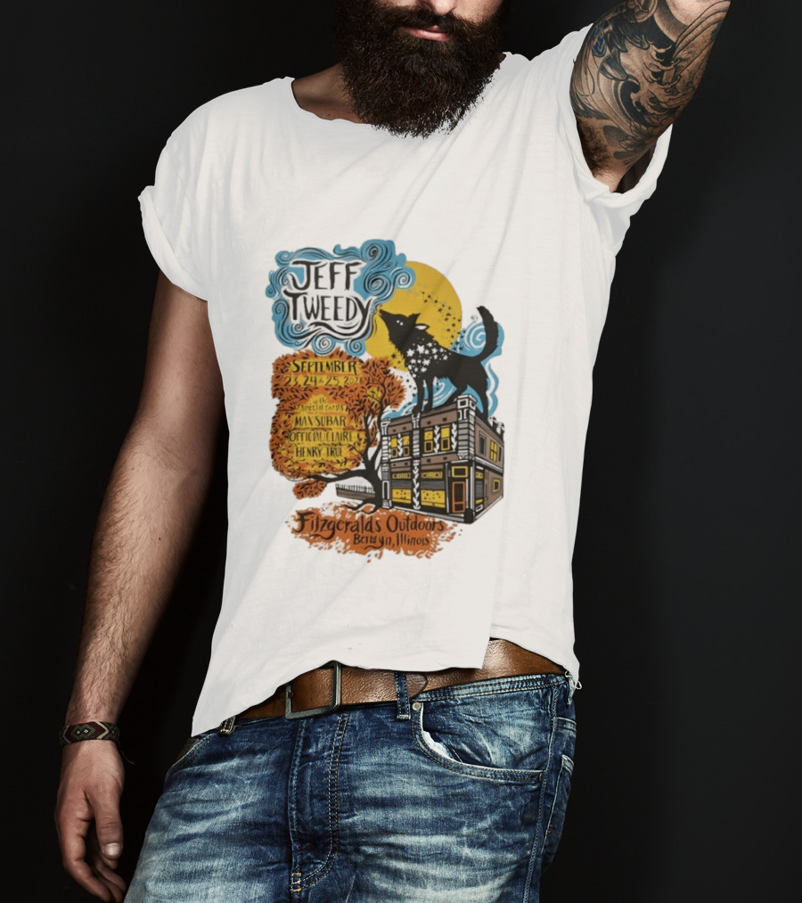 Jeff Tweedy September 24 25 2026 With Mavis Staples FitzGeralds Outdoors Berwyn Illinois T-Shirt