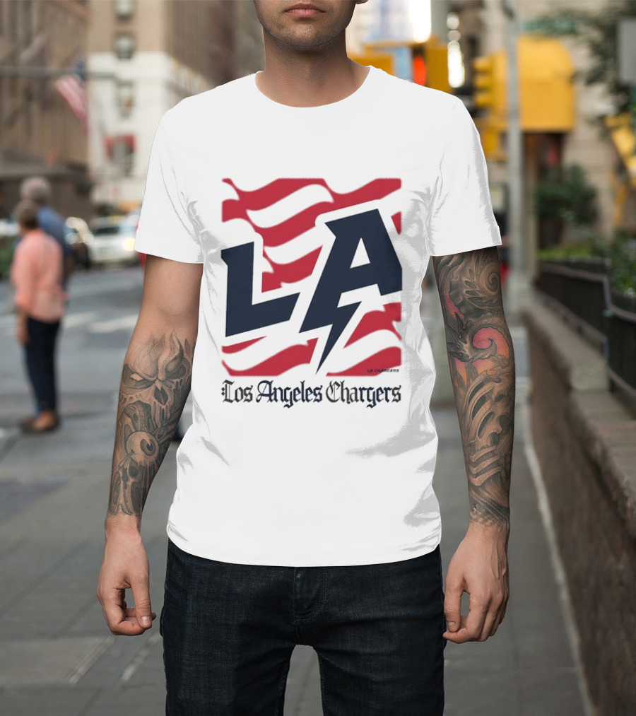 Los Angeles Chargers LA Football Bold Team Spirit T-Shirt