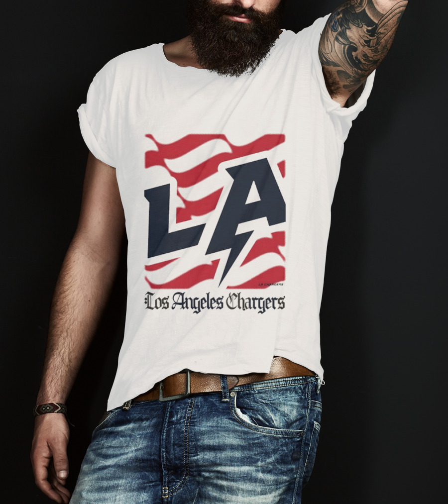 Los Angeles Chargers LA Football Bold Team Spirit T-Shirt