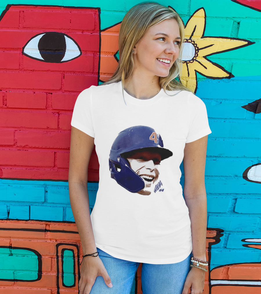 Pete Crow Armstrong Chicago Cubs Big Head Number 40 Baseball T-Shirt