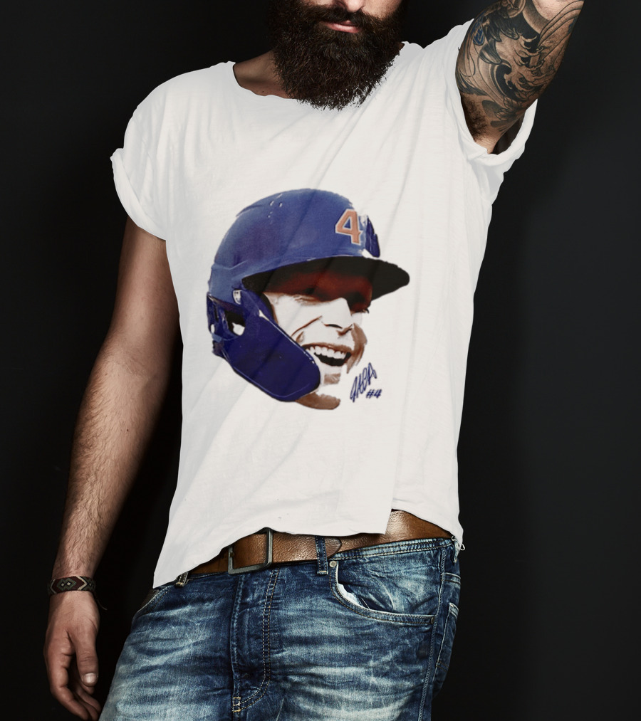 Pete Crow Armstrong Chicago Cubs Big Head Number 40 Baseball T-Shirt