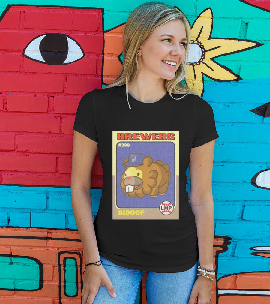 Brewers Bidoof Baseball Card #399 LHP T-Shirt