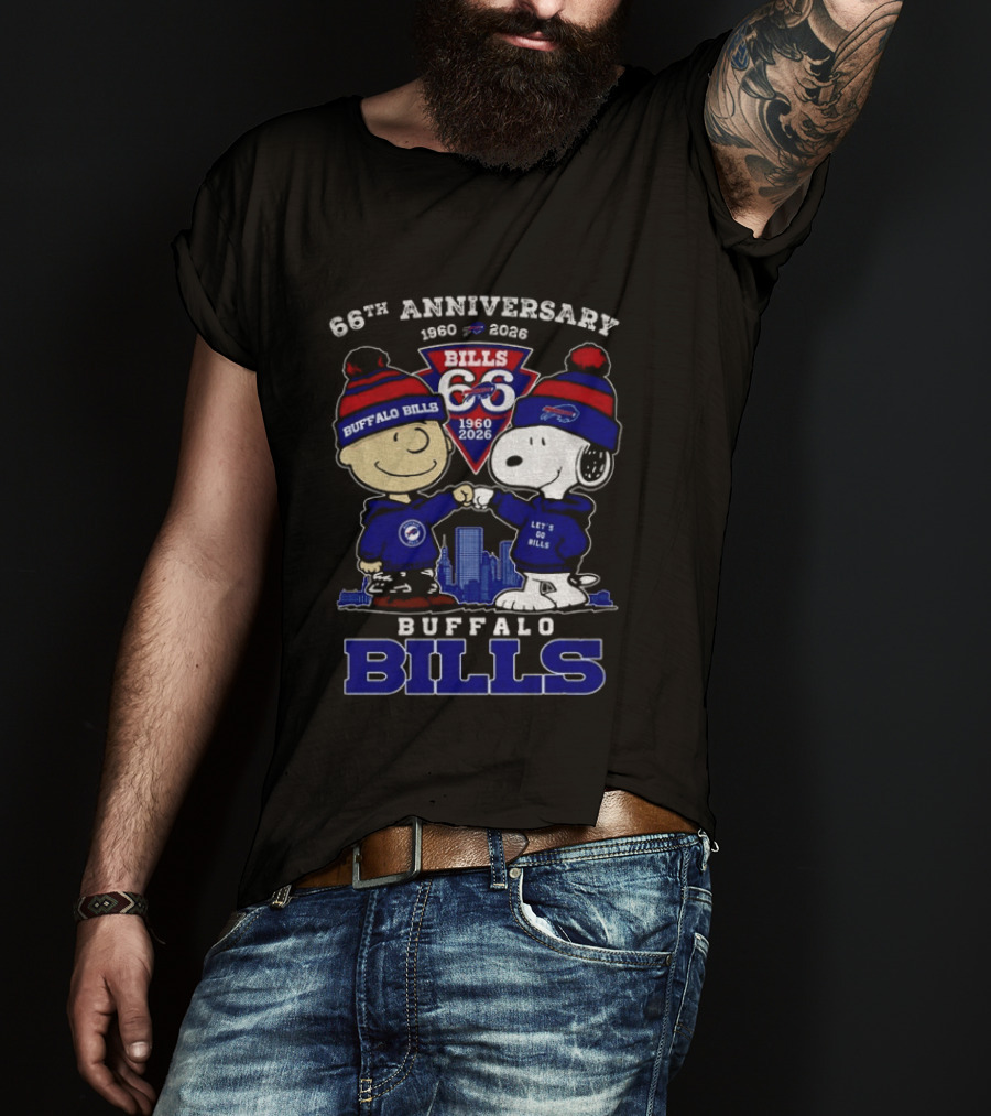Buffalo Bills 66th Anniversary 1960 2026 Thank You For The Memories T-Shirt