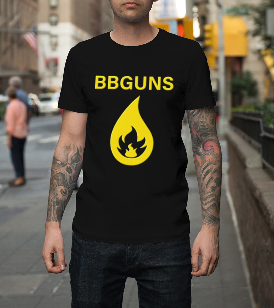 BBGUNS Yellow Flame T-Shirt
