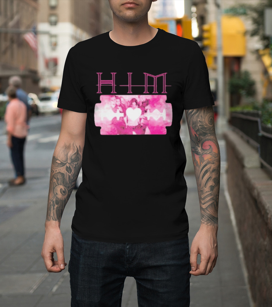 HIM Band Heartagram Razorblade Romance Ville Valo T-Shirt