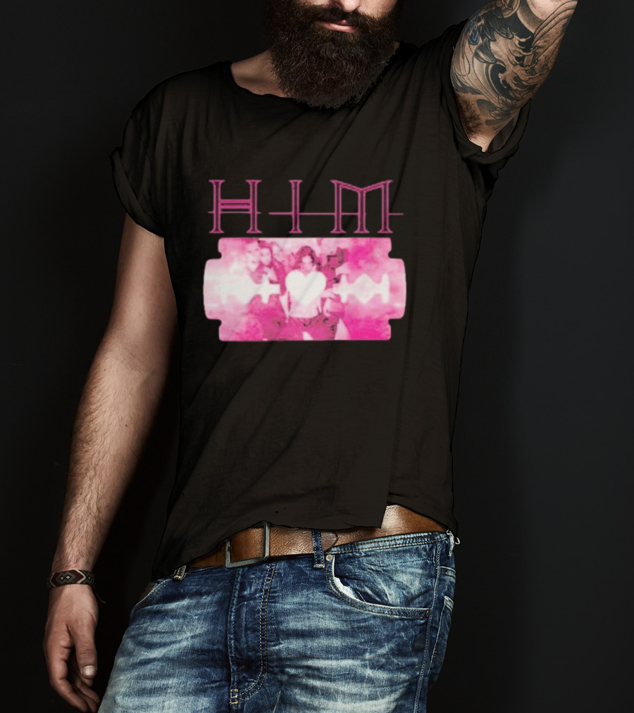 HIM Band Heartagram Razorblade Romance Ville Valo T-Shirt