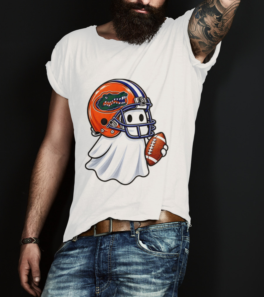 Florida Gators Football Ghost Halloween Fan Gear T-Shirt