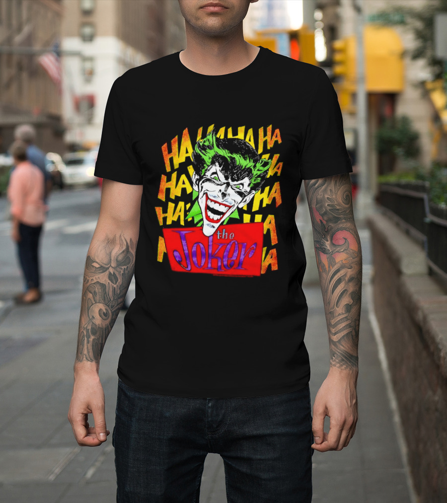 The Joker Ha Ha Ha Comic Laughing Face T-Shirt