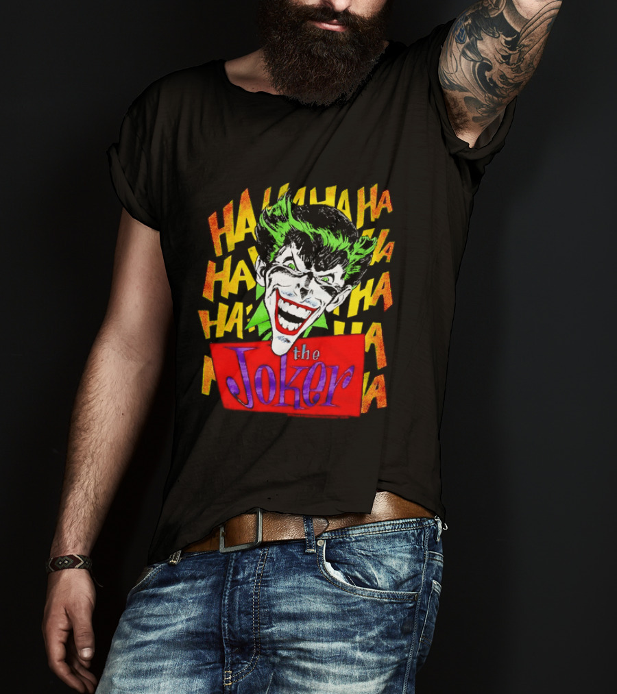 The Joker Ha Ha Ha Comic Laughing Face T-Shirt