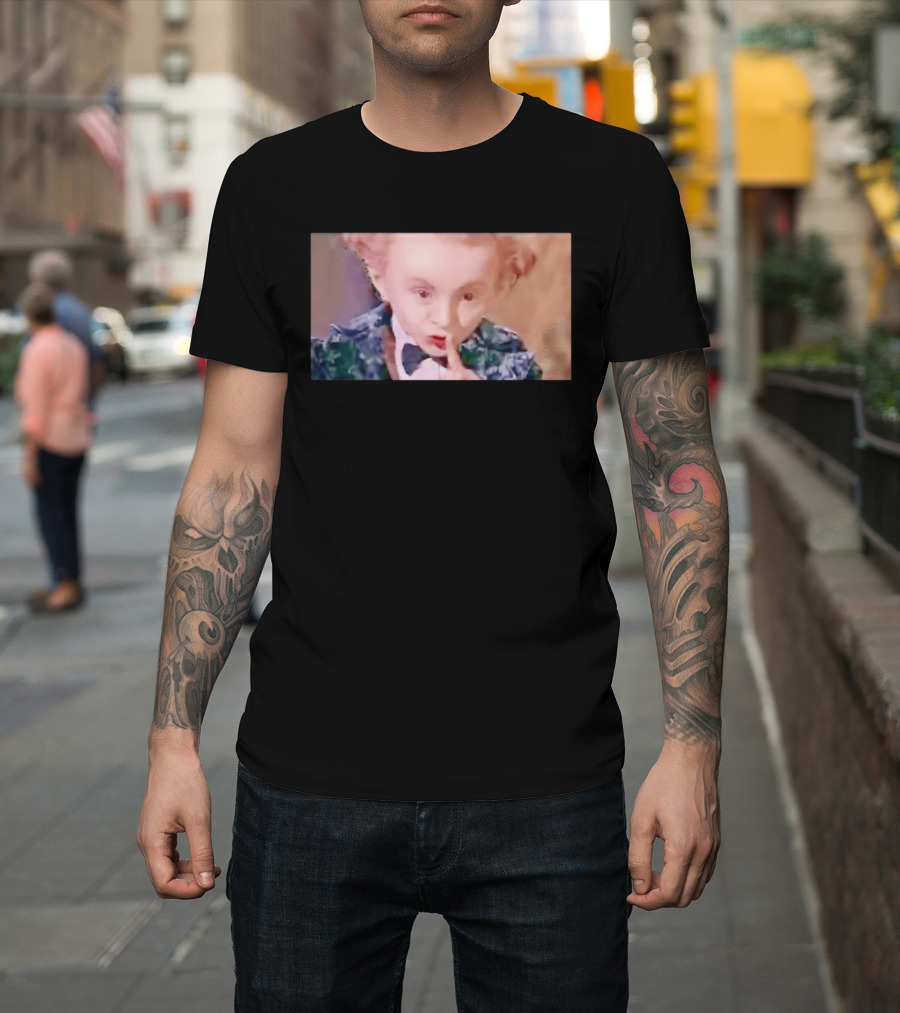 Alice In Wonderland Mad Hatter Mischievous Shh Gesture T-Shirt