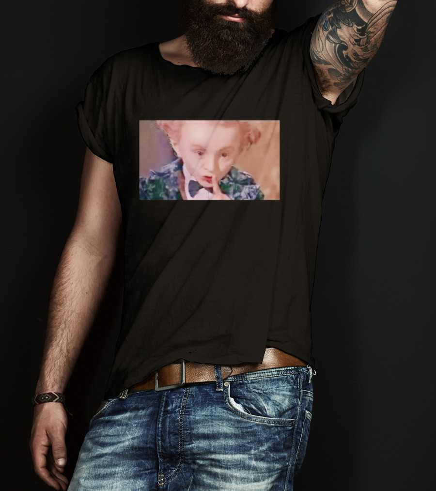Alice In Wonderland Mad Hatter Mischievous Shh Gesture T-Shirt