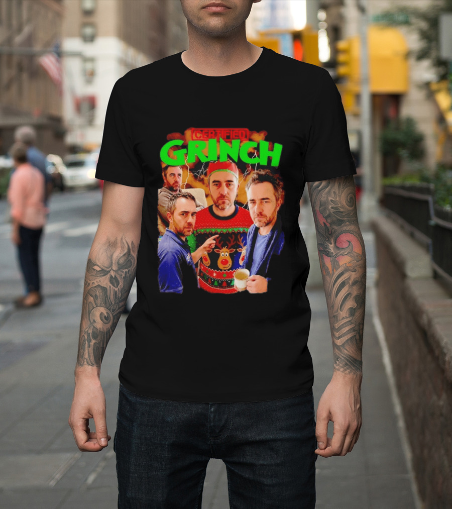 Certified Grinch Holiday Ugly Christmas Sweater Meme T-Shirt