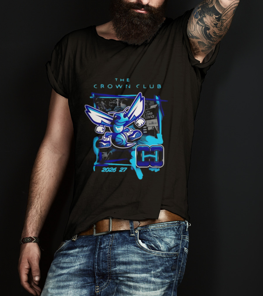 Charlotte Hornets The Crown Club 2026 27 Curb Service HH T-Shirt
