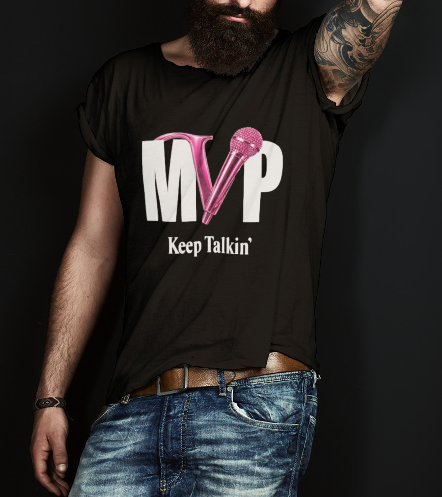 MVP Keep Talkin' Pink Microphone Music Rap T-Shirt