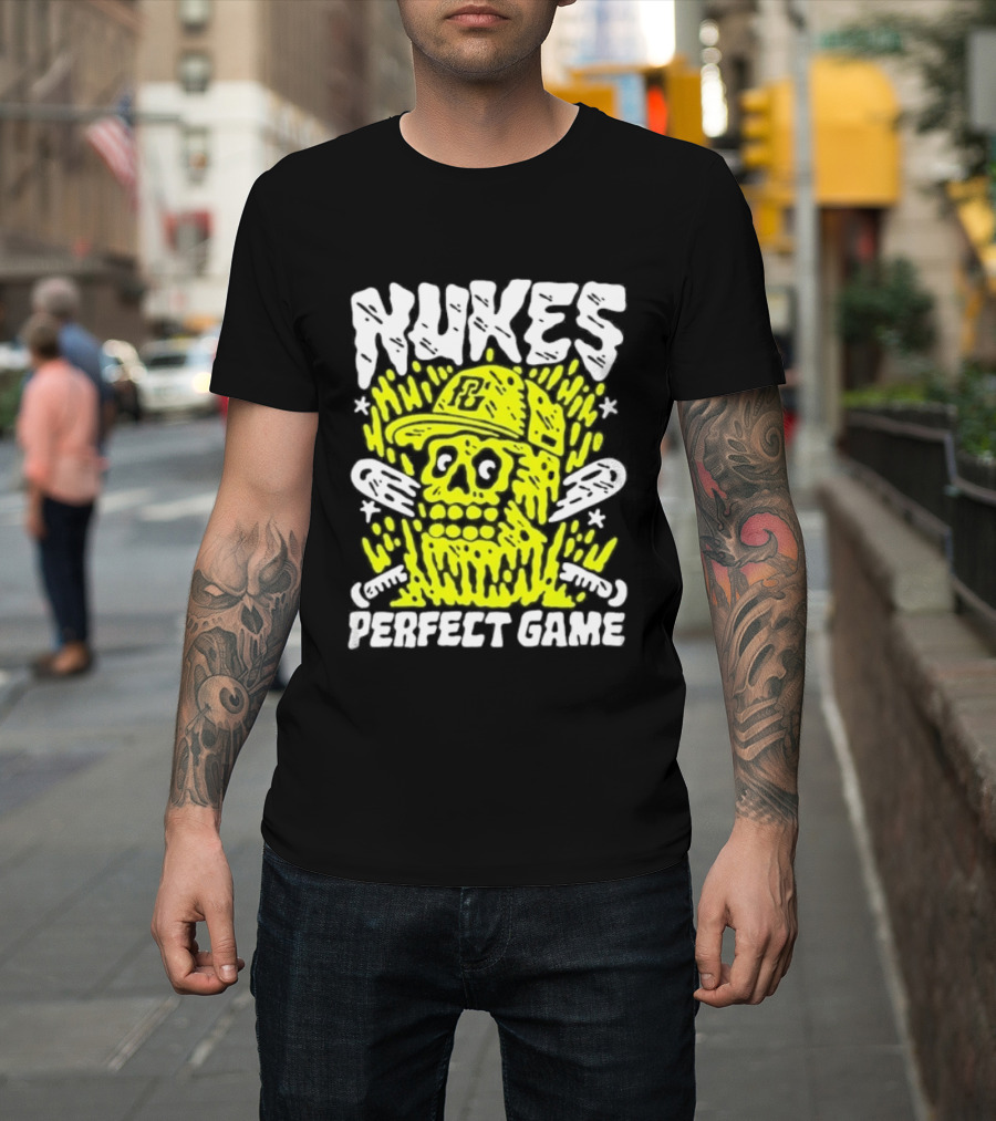 Nukes PC Skull Baseball Perfect Game T-Shirt