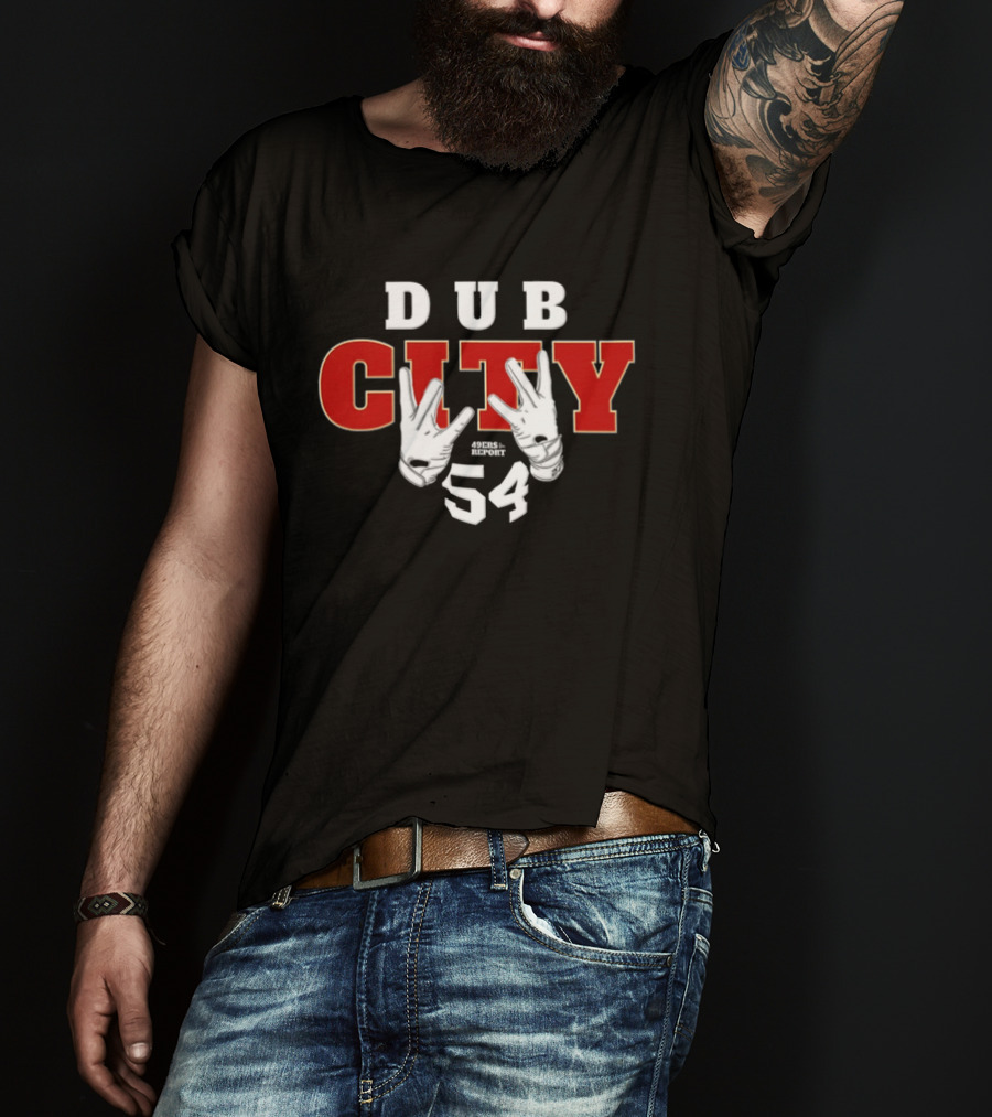 Fred Warner 54 San Francisco 49ers Dub City Hand Signs T-Shirt