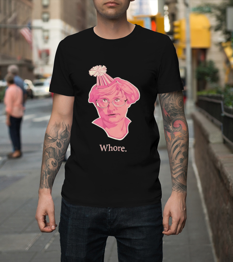 Paula Deen Party Hat Whore Meme Celebrity T-Shirt