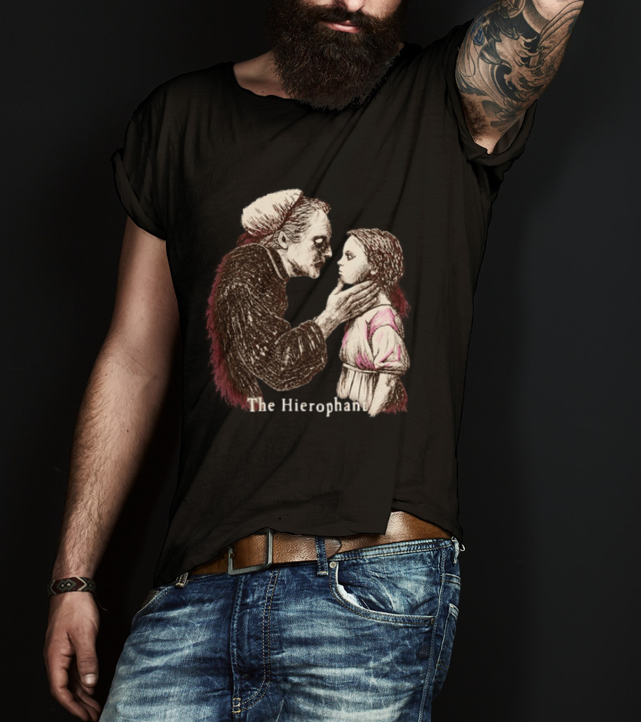 Hierophant Tarot Card Occult Esoteric Divination T-Shirt