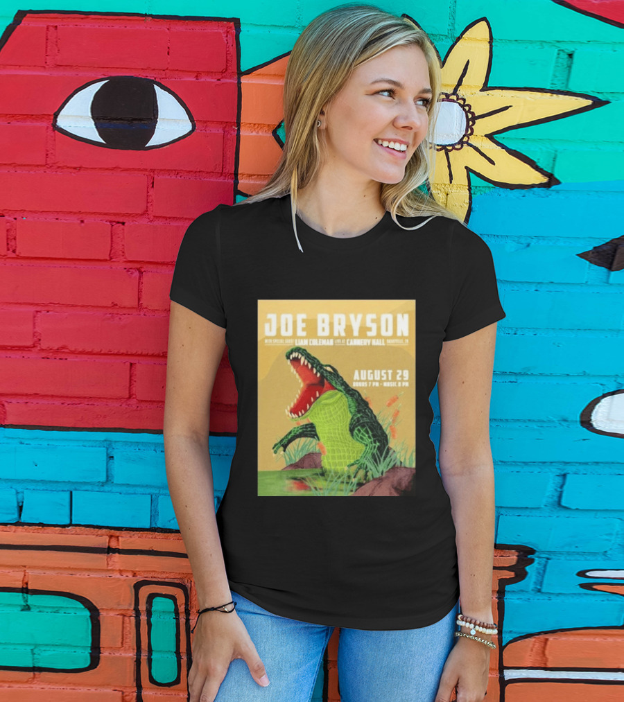 Joe Bryson With Special Guest Liam Coleman Live At Cannery Hall Nashville August 29 Crocodile T-Shirt