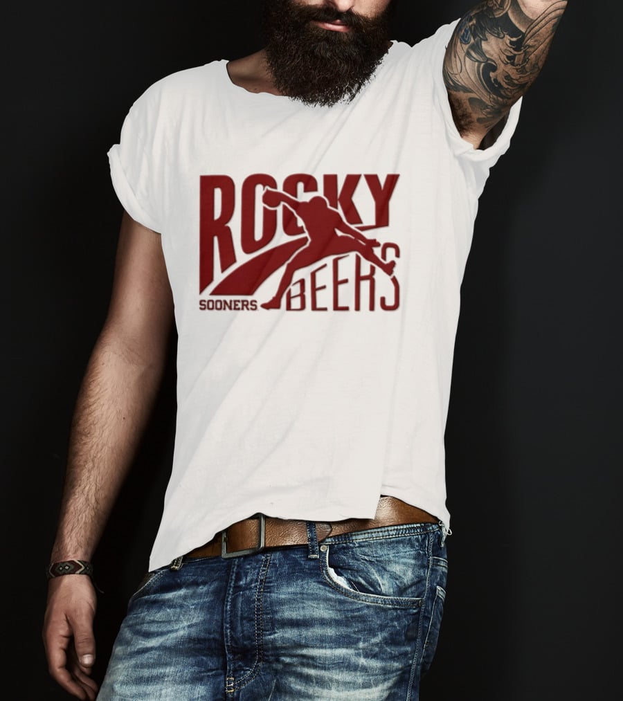 Rocky Beers Sooners Football Oklahoma Fan T-Shirt