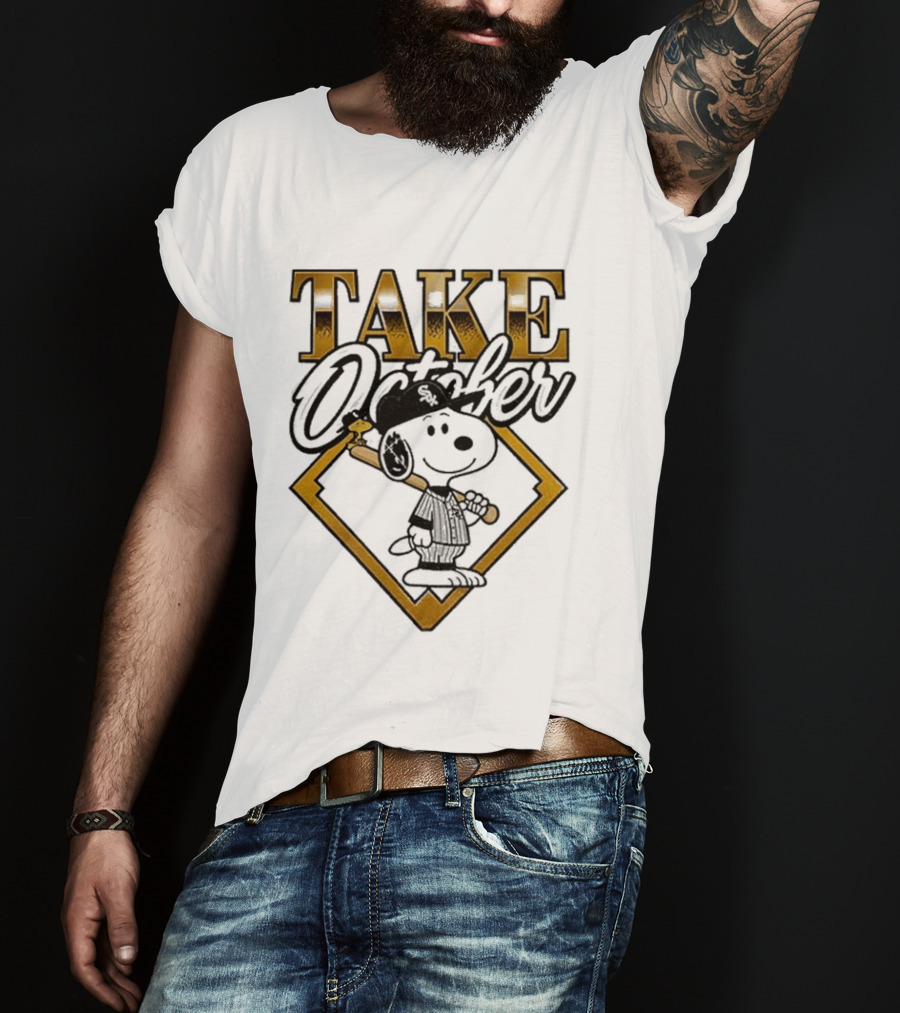 Snoopy Chicago White Sox Take October MLB Baseball T-Shirt
