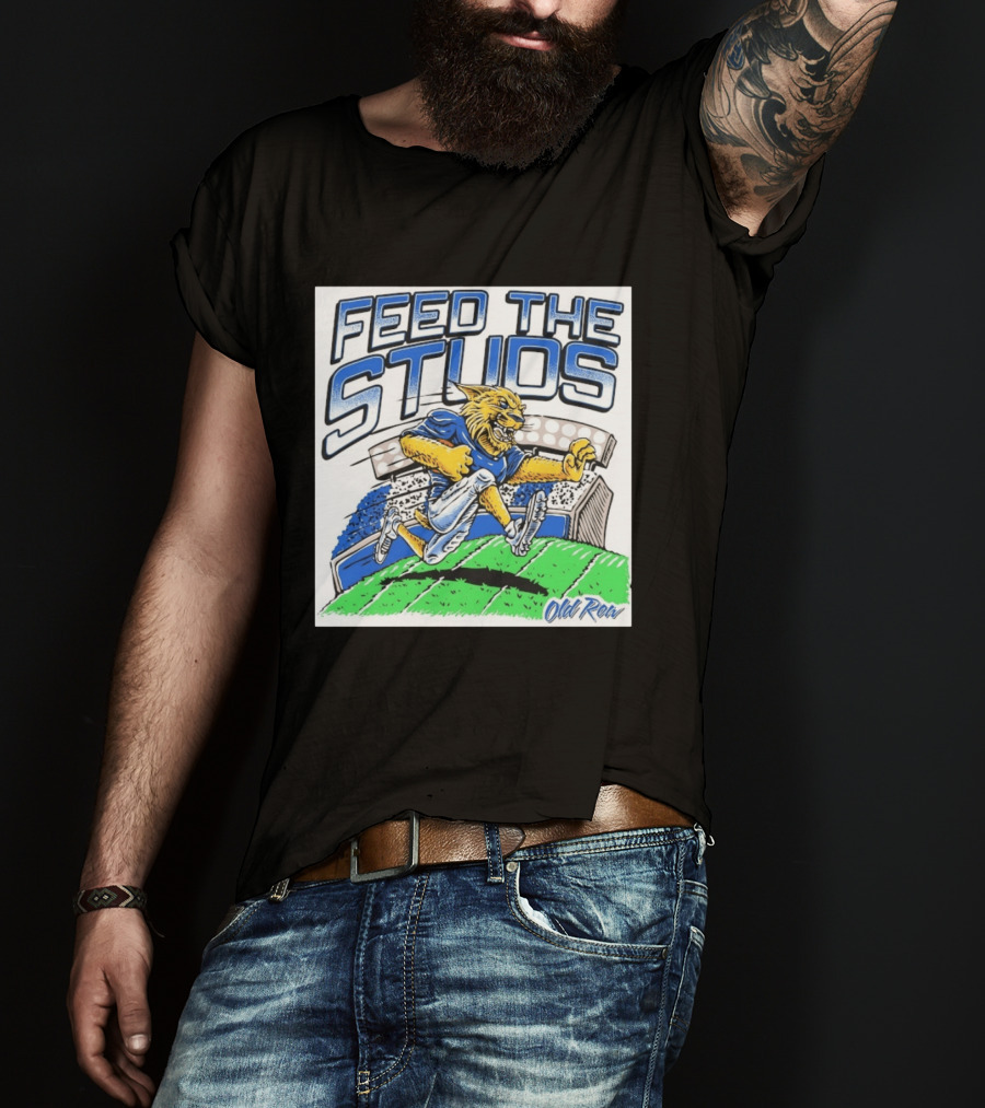 Feed The Studs Old Row Football Wildcat Stadium Run T-Shirt