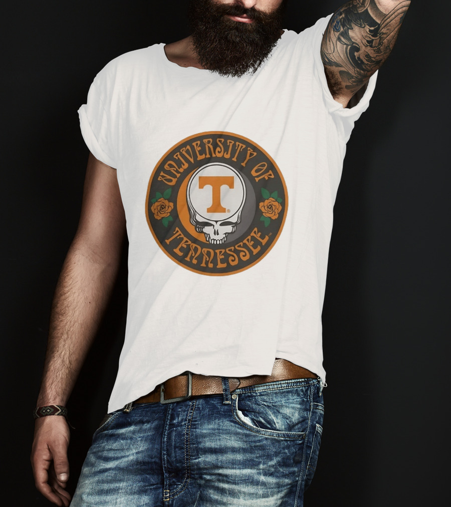 University Of Tennessee Grateful Dead Steal Your Face Skull Roses T-Shirt