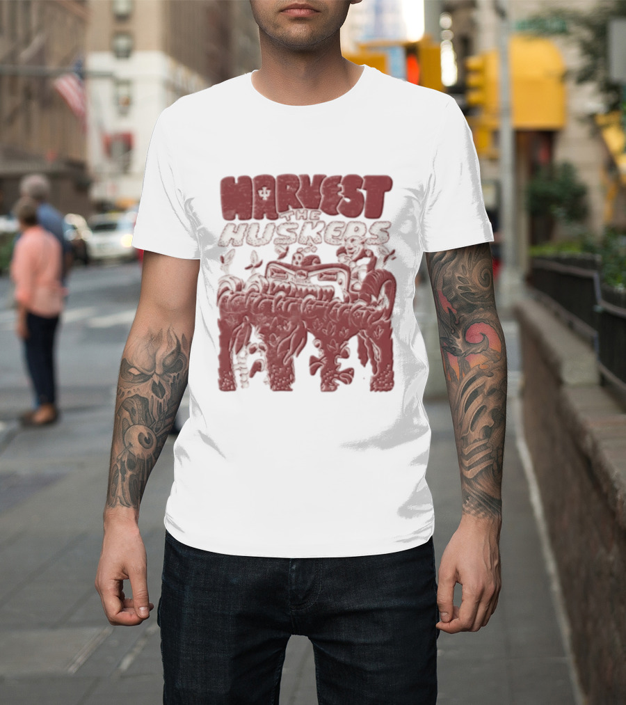 Harvest The Huskers Indiana Hoosiers Vs Nebraska Corn Battle T-Shirt