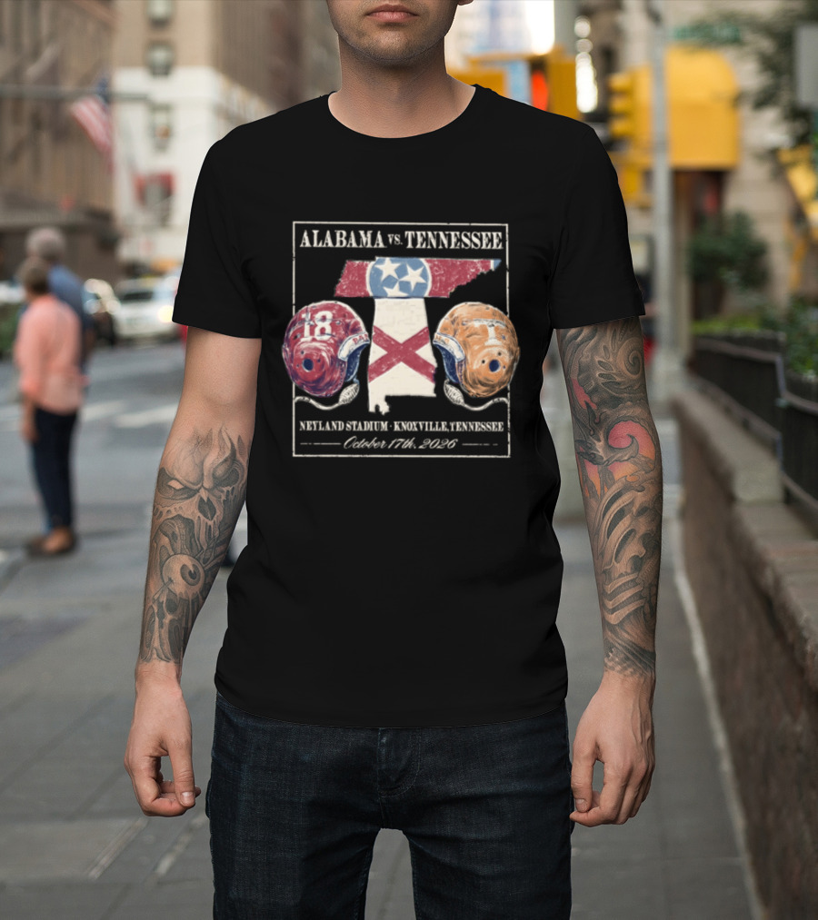 Alabama Vs Tennessee Neyland Stadium Knoxville October 17th 2026 T-Shirt