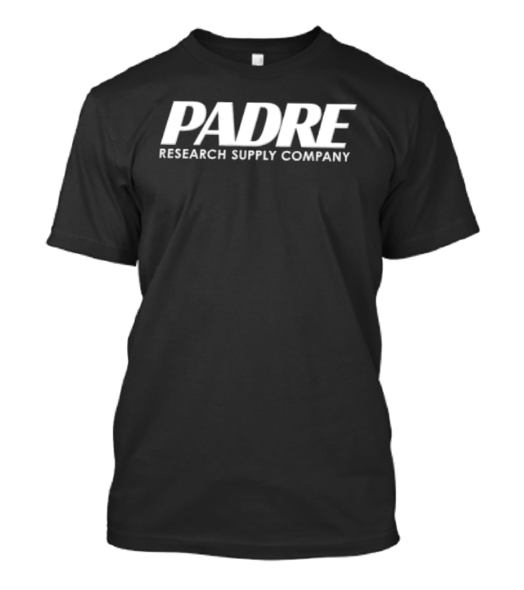 PADE Research Supply Company White Black T-Shirt