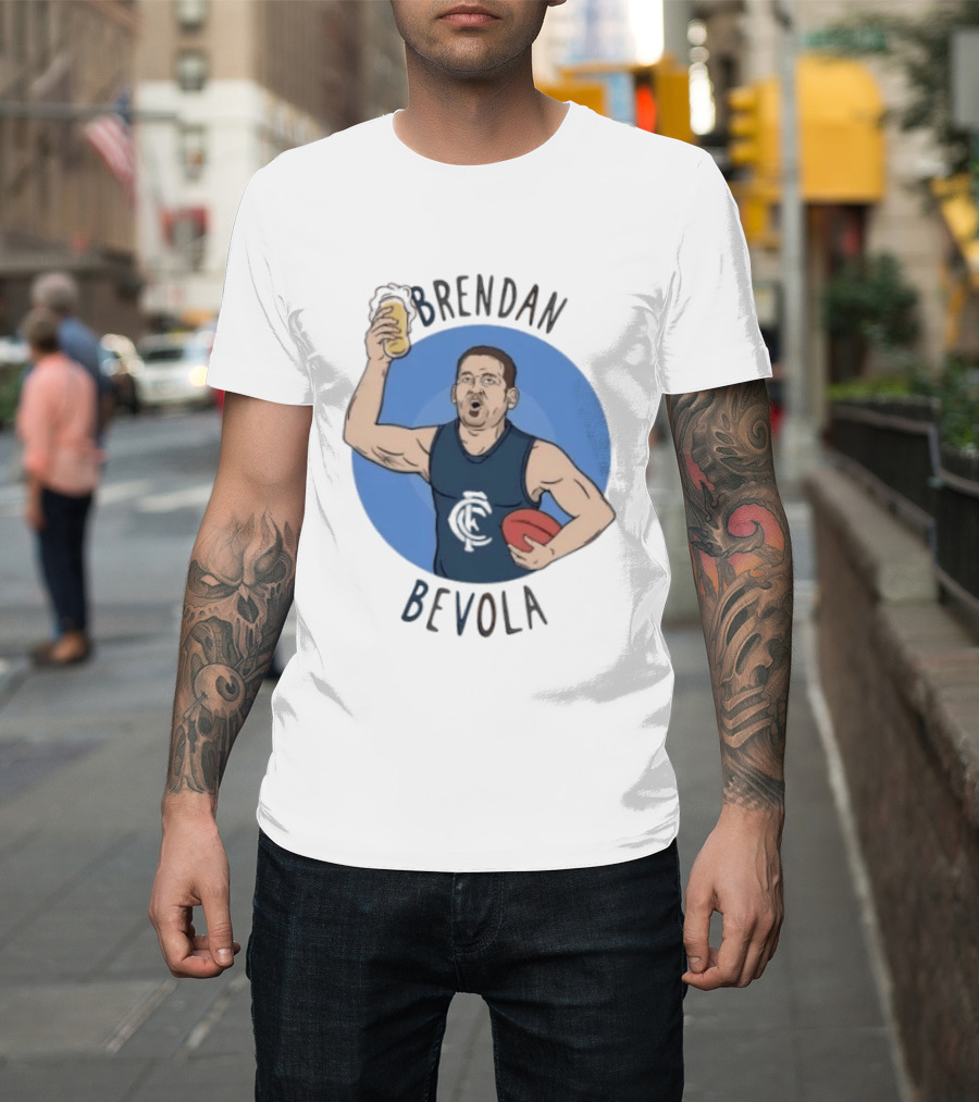 Brendan Bevola Carlton Football Club Beer Cheers T-Shirt