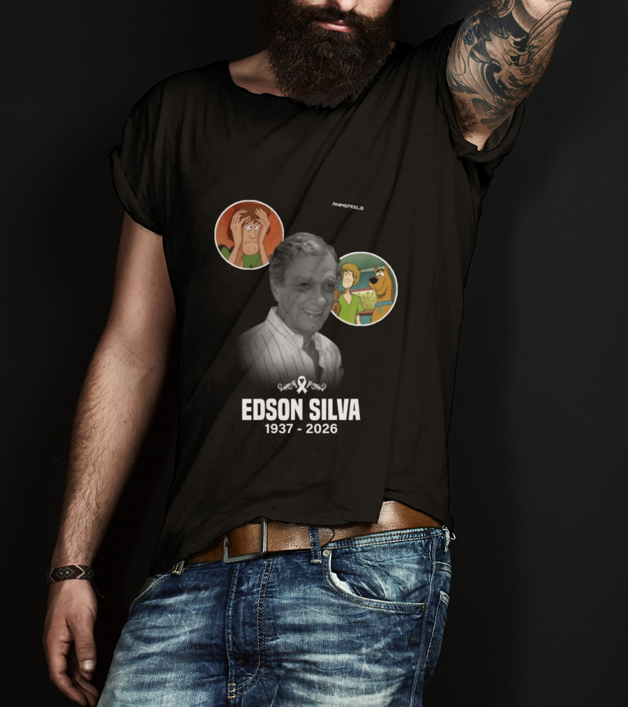 Edson Silva 1937 2026 Shaggy And Scooby Doo Tribute Animefeels T-Shirt