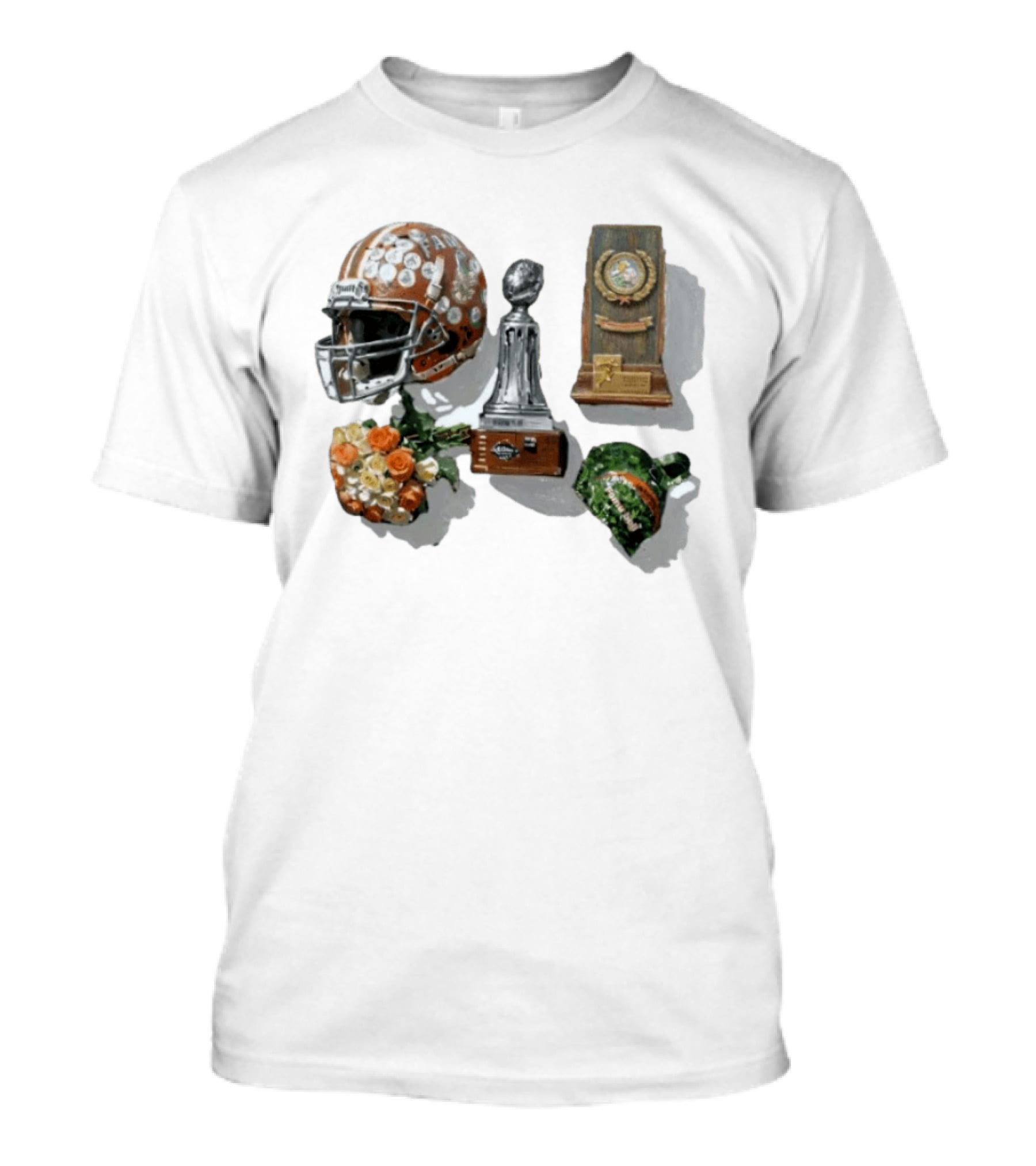 Florida A&M University Rattlers Football Helmet Trophies And Roses T-Shirt