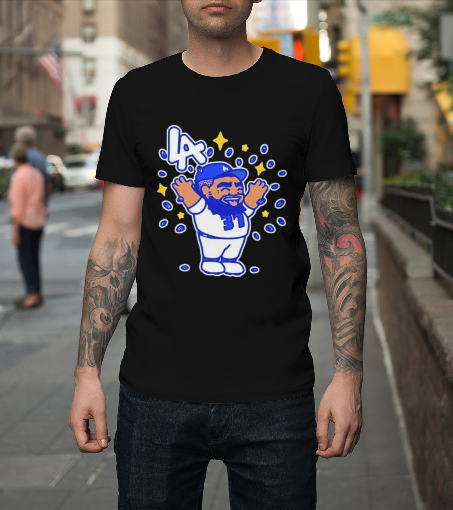 LA Dodgers 37 Chunkytani Mr Seeds Cartoon Shohei Ohtani T-Shirt