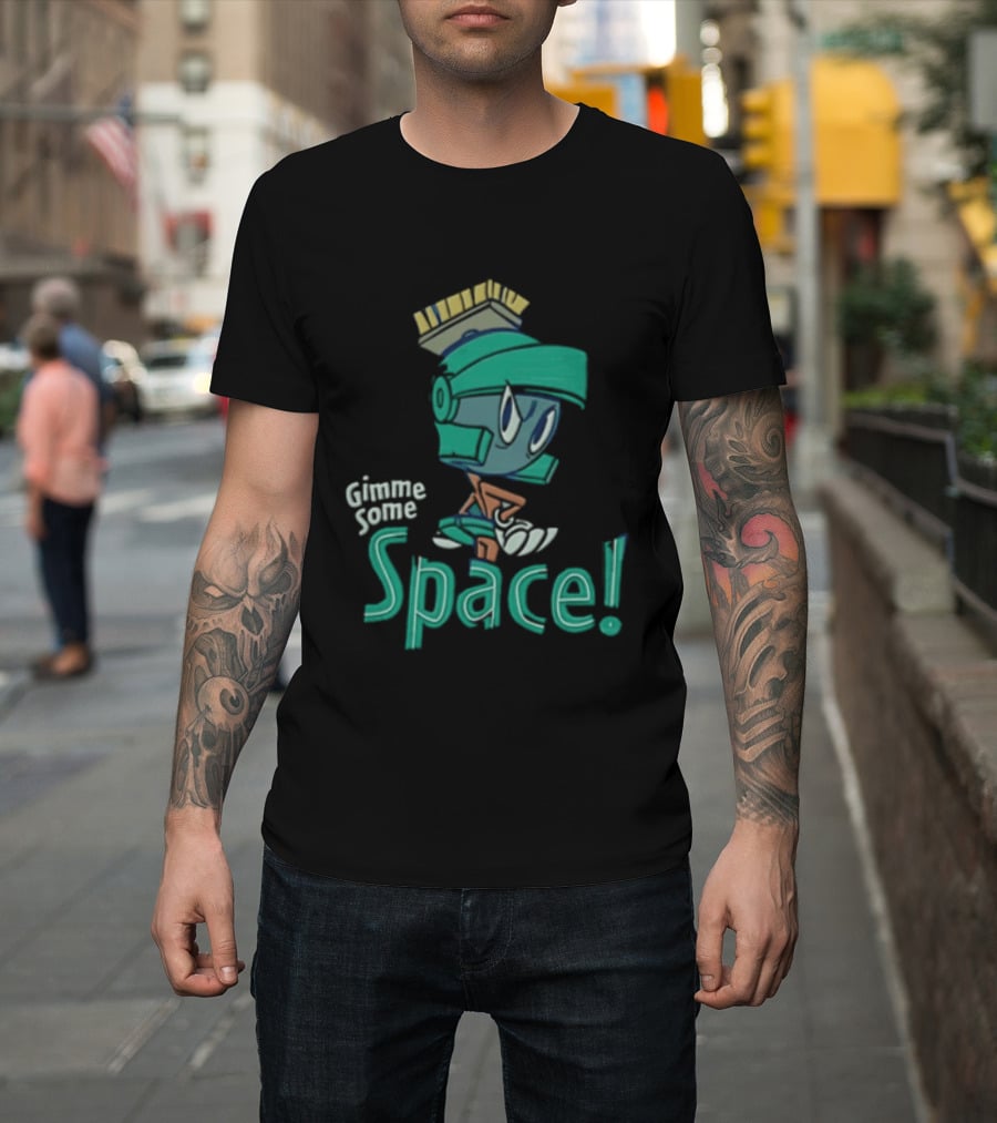 Looney Tunes Gimme Some Space Marvin The Martian Helmet T-Shirt