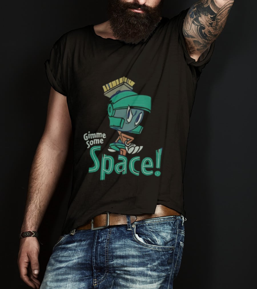 Looney Tunes Gimme Some Space Marvin The Martian Helmet T-Shirt