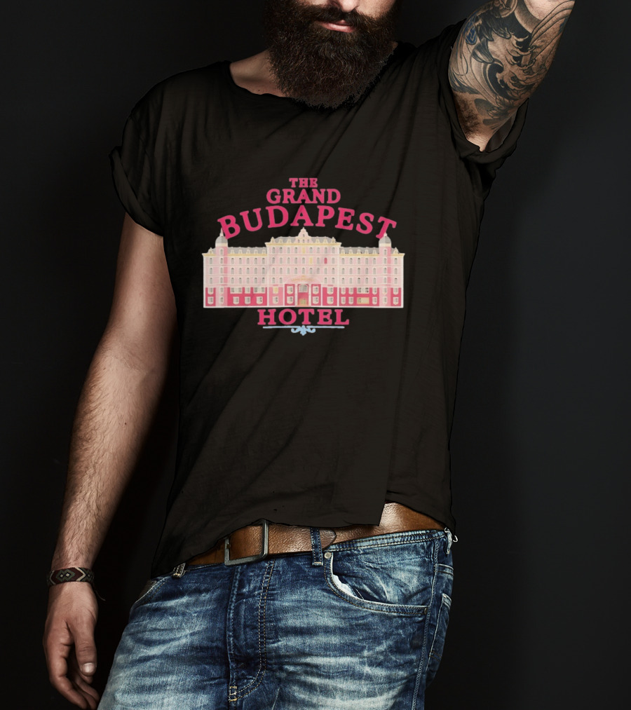 The Grand Budapest Hotel Wes Anderson Iconic Movie Architecture T-Shirt