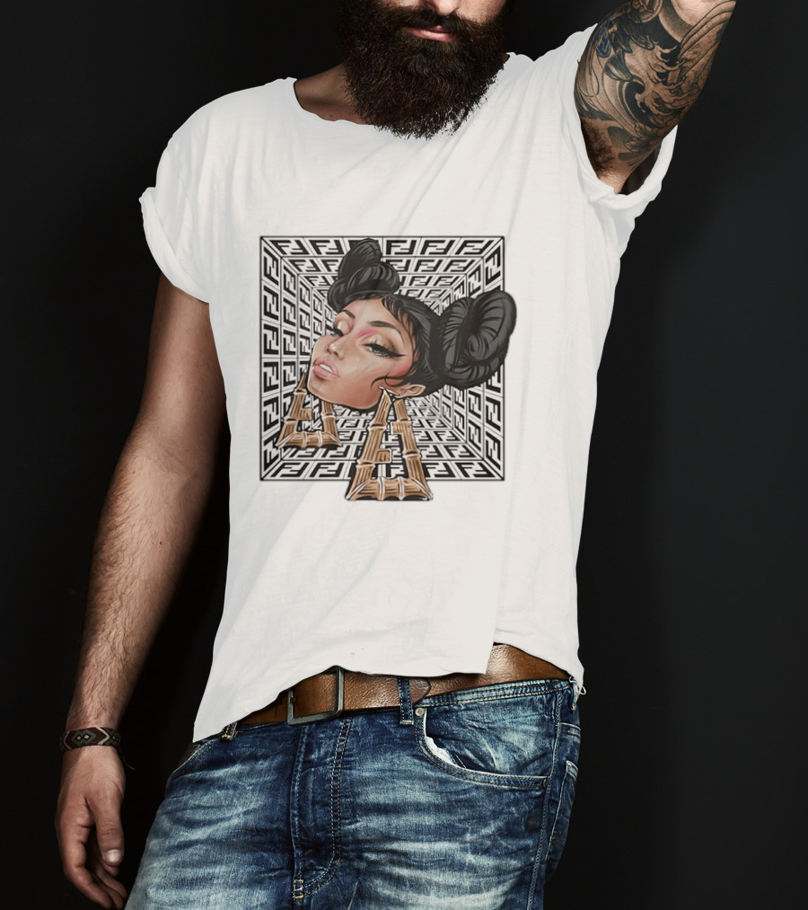 Nicki Minaj Fendi Collaboration Bamboo Earrings Hip Hop T-Shirt