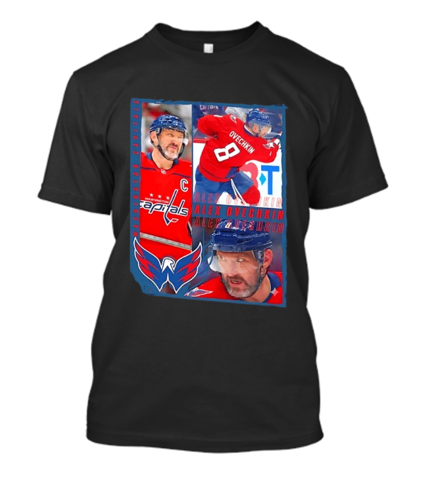 Alex Ovechkin Washington Capitals 8 NHL Hockey Legend Memorabilia T-Shirt