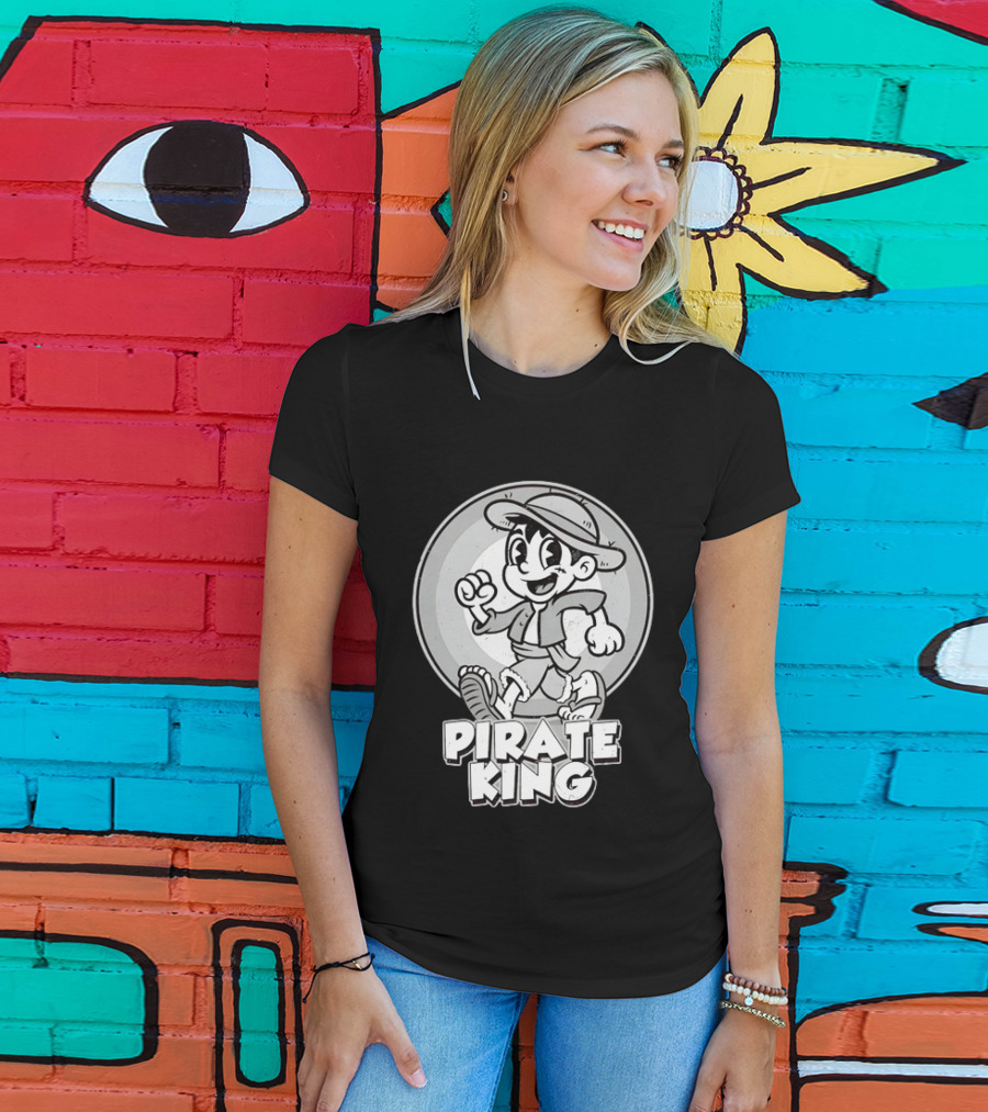 Monkey D Luffy Pirate King Retro Cartoon T-Shirt