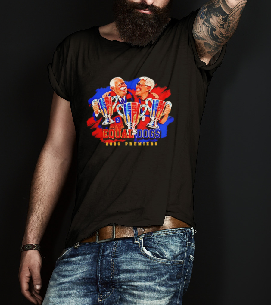 Equal Dogs 2026 Premiers Australian Football League Championship Winners T-Shirt