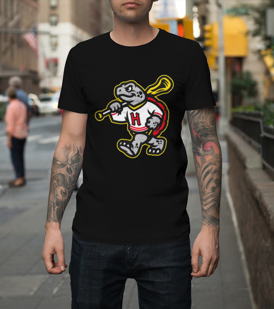 University Of Maryland NCAA Grey Terrapin Mascot Holding Bat T-Shirt