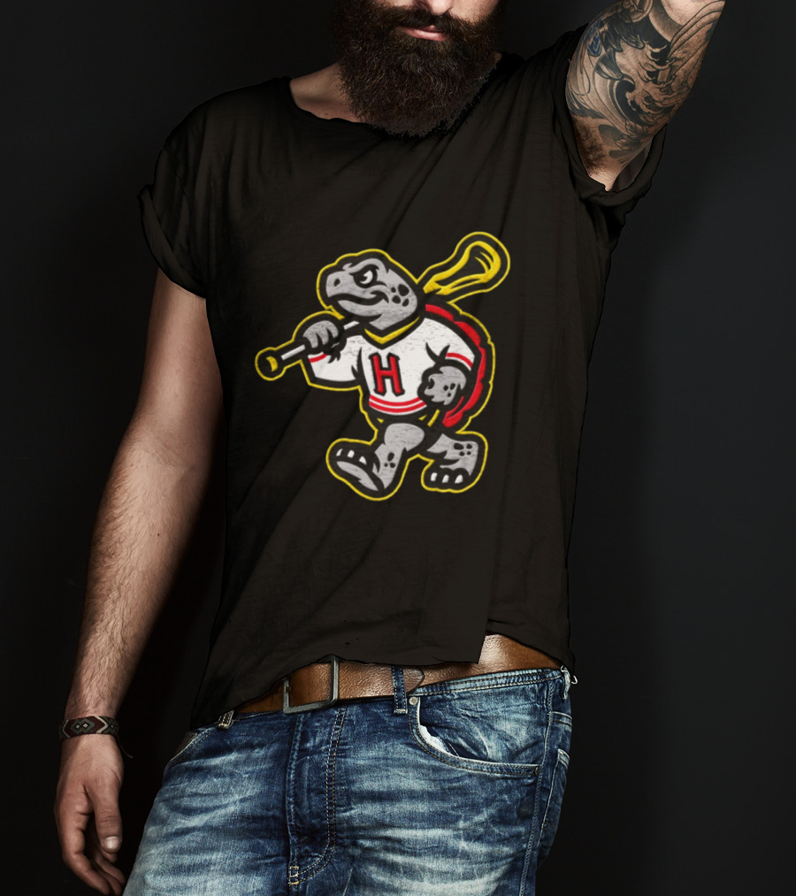 University Of Maryland NCAA Grey Terrapin Mascot Holding Bat T-Shirt
