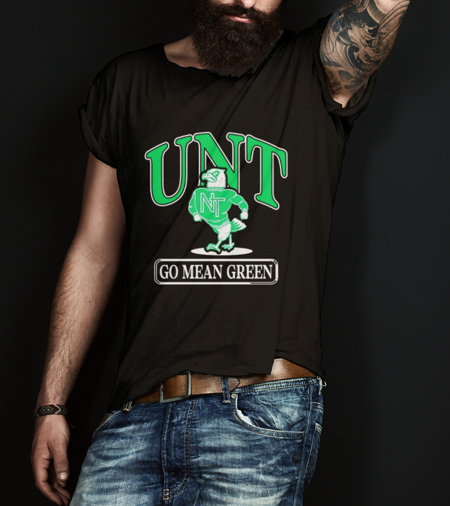 UNT Go Mean Green Eagle University Of North Texas T-Shirt